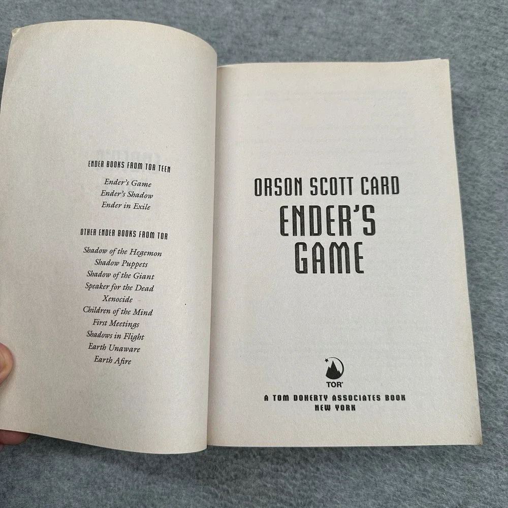 Enders Game‎ Orson Scott Card Tor Teen Trade Paperback 2014 3rd Edition Sci-Fi